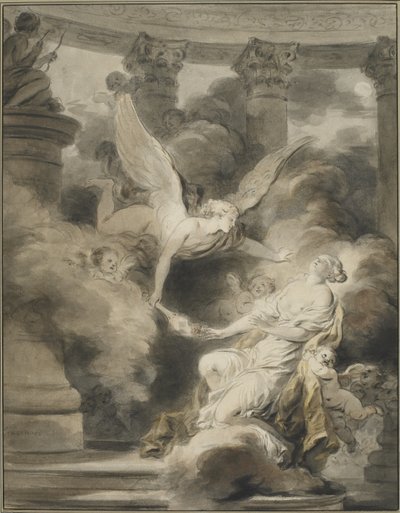 The Sacrifice of the Rose by Jean Honore Fragonard